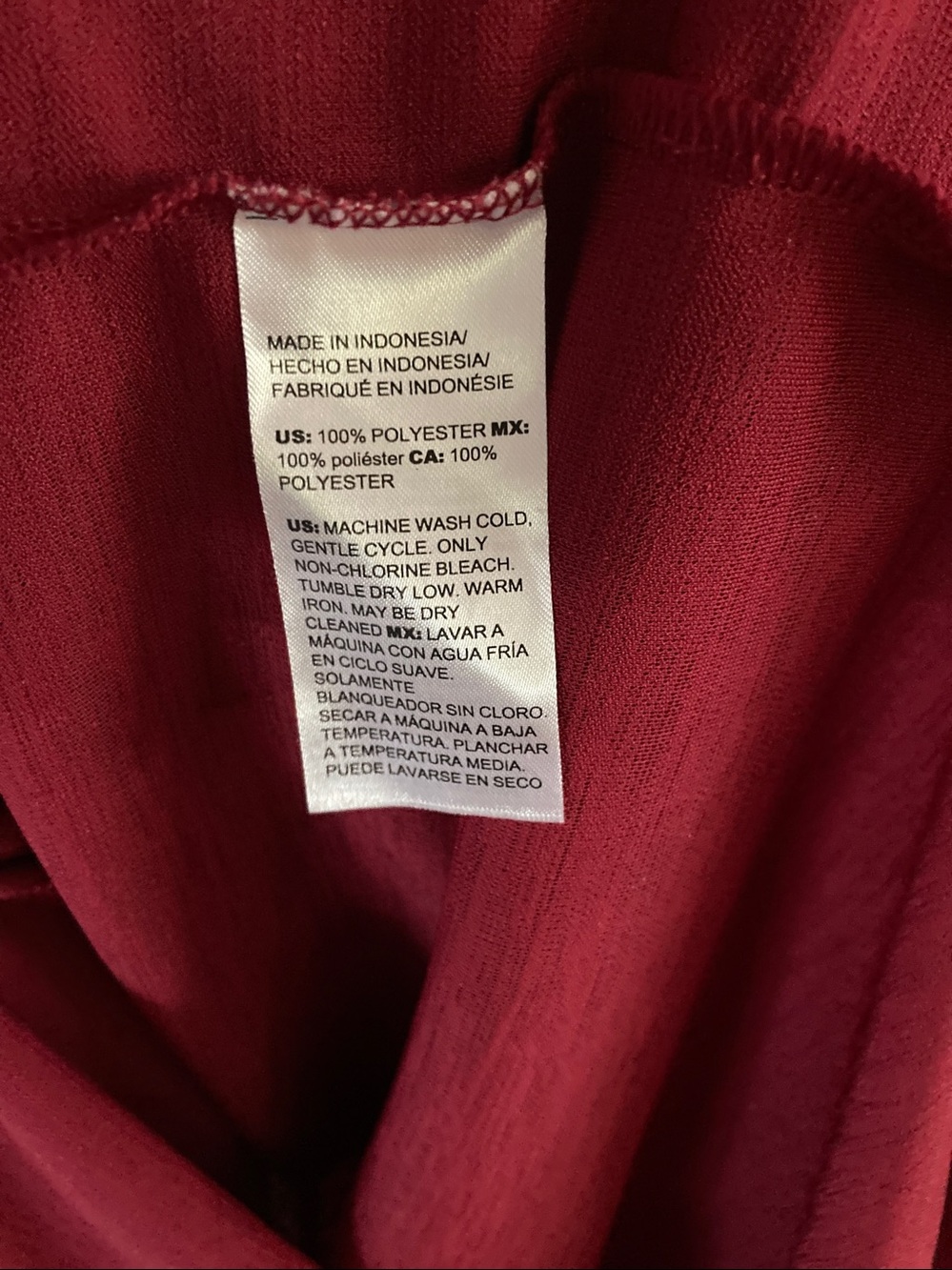 Chico's Raspberry Red Long-Sleeve Tunic - Picture 5 of 5